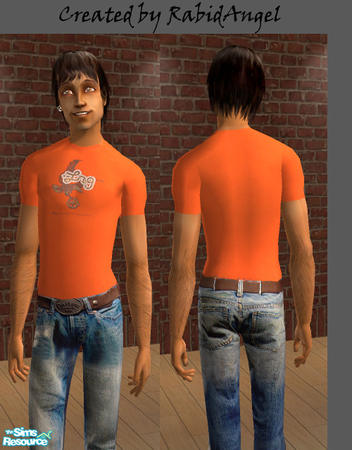 The Sims Resource - Tan Ecko T-Shirt