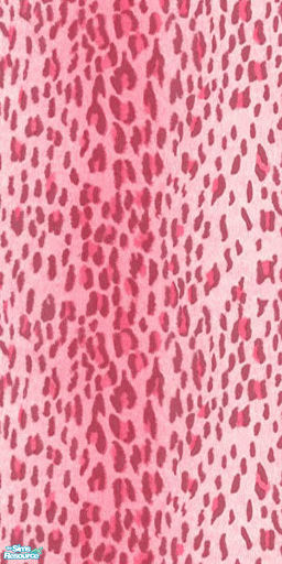 The Sims Resource - Pinkest of the pink wallpapers - Pink Leopard Print