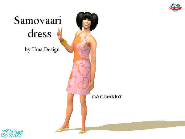 The Sims Resource - Marimekko: Samovaari dress