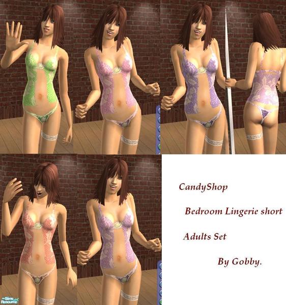 The Sims Resource - Candy shop lingerie short