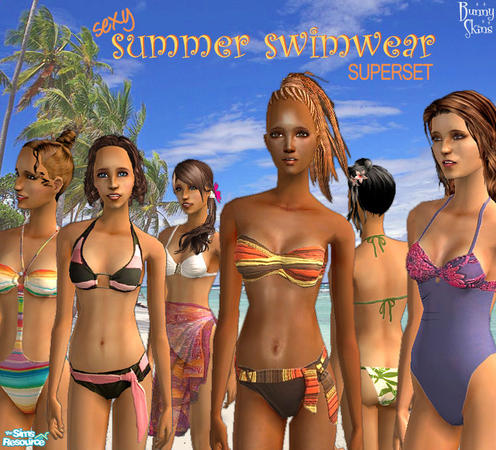 The Sims Resource - Sexy Summer Swimwear Superset