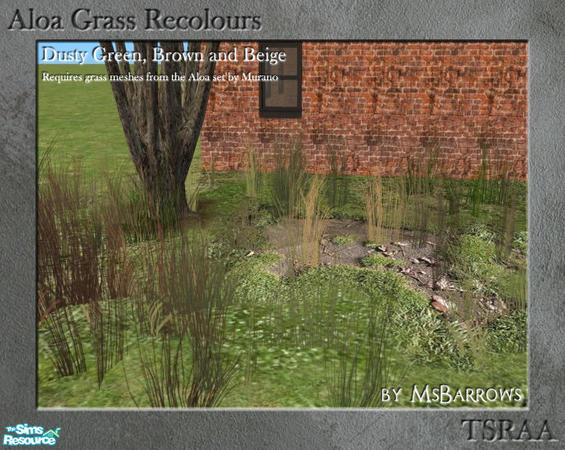 The Sims Resource - Aloa Grass Recolours