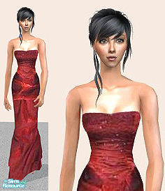 The Sims Resource - Red Ball Dress