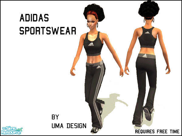 The Sims Resource - Adidas Sportswear for Women