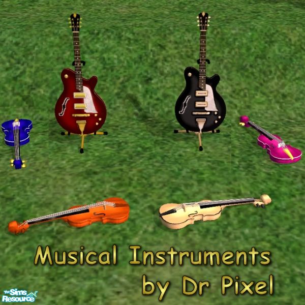 The Sims Resource - Musical Instruments