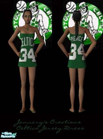 The Sims Resource - Celtics Jersey Girl