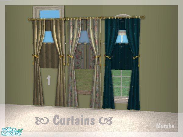 The Sims Resource - Montana Curtain 1tile New mesh