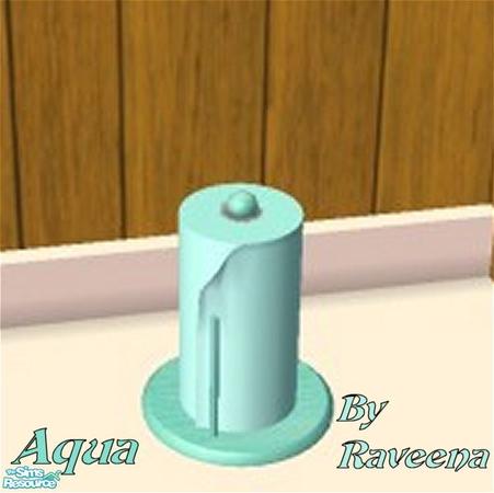 The Sims Resource - Aqua Paper Towel Holder