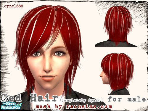 The Sims Resource - Red Hair for Male