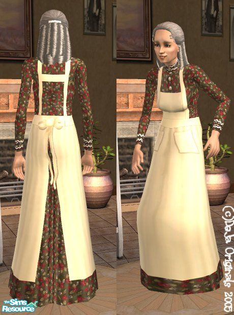 The Sims Resource - Victorian Prairie Dress - Elder