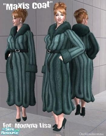 The Sims Resource - MAXIS CONVERSION of The Faux Fur Coat