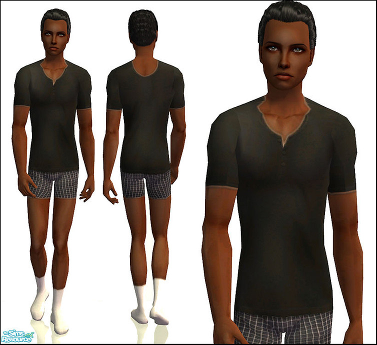 The Sims Resource - Authentic - Black/Blue